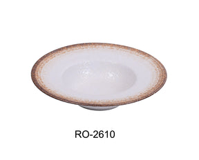 Yanco Rockeye - 2  9 1/4" X 5" X 2" Dessert / Soup Plate 10 Oz