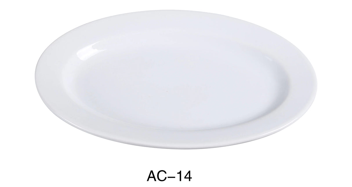 Yanco AC-14	13" X 8 1/2" OVAL PLATTER
