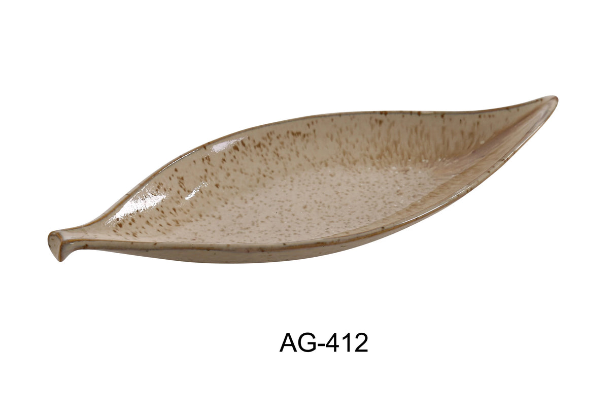 Yanco AG-412 12" X 4 1/2" LEAF PLATE