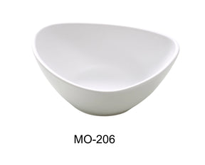 Yanco Moderne 6" X 4 1/2" X 2" Deep Triangle Plate 12 Oz