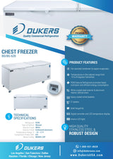 Dukers  BD/BG-620 Commercial Chest Freezer (Free Shipping)+(Add to cart for discount)