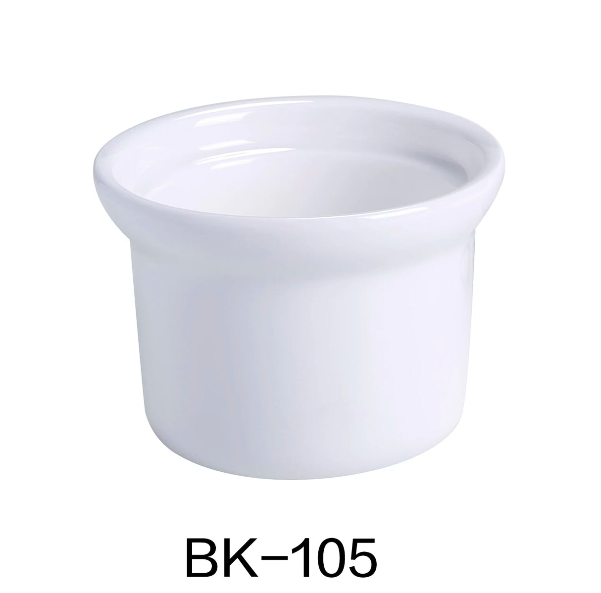 Yanco BK-105 4 1/2" X 4 1/2" SOUP BOWL/ONION SOUP CROCK 16 OZ BONE WHITE