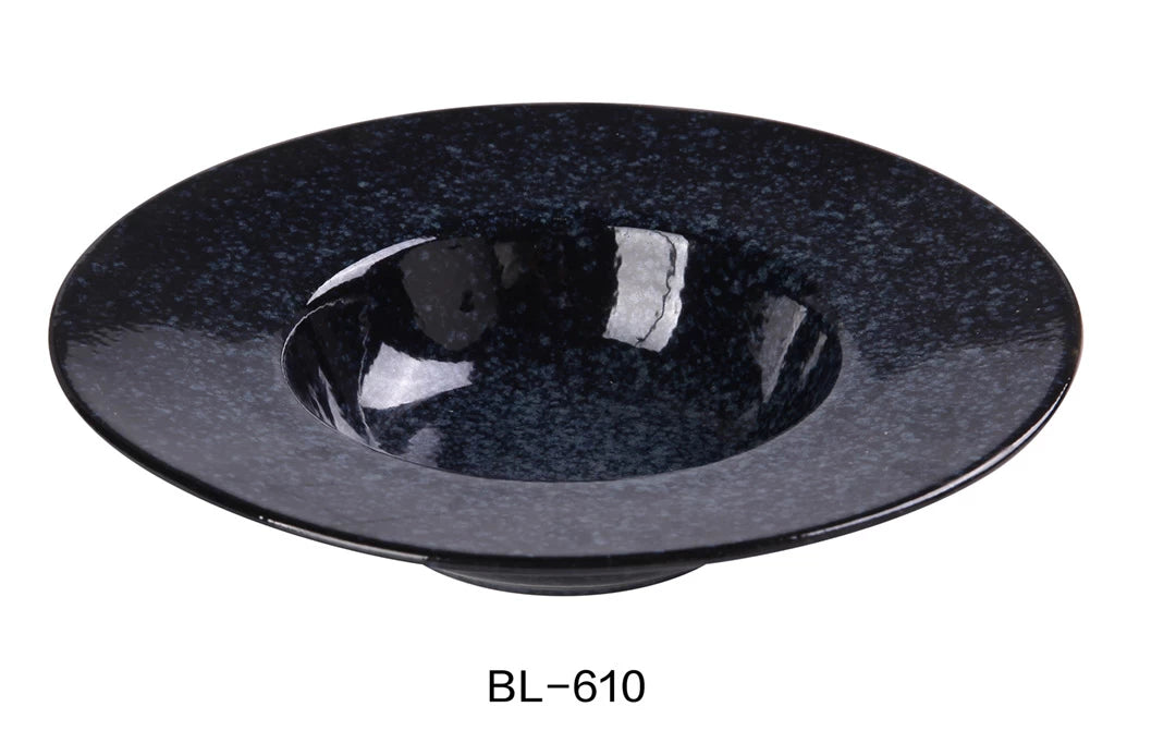 Yanco Blue Star 9 1/2" X 5 1/8" X 2 1/8" Dessert Plate 10 Oz
