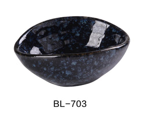 Yanco Blue Star 4" X 3 1/8"X1 5/8' Olive Bowl 2 Oz