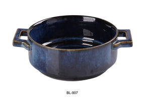 Yanco Blue Star 7 1/2" X 5 3/4" X 2 3/8" Round Bake Plate With Handle