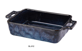 Yanco Blue Star 13 3/4" X 7" X 2 1/2" Bake Plate With Handle