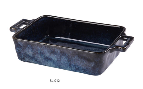 Yanco Blue Star 13 3/4" X 7" X 2 1/2" Bake Plate With Handle