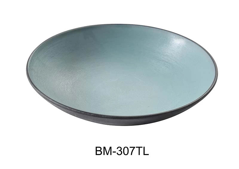 Yanco BIRMINGHAM - TEAL 7 1/2" X 1 1/2' SOUP BOWL 12 OZ