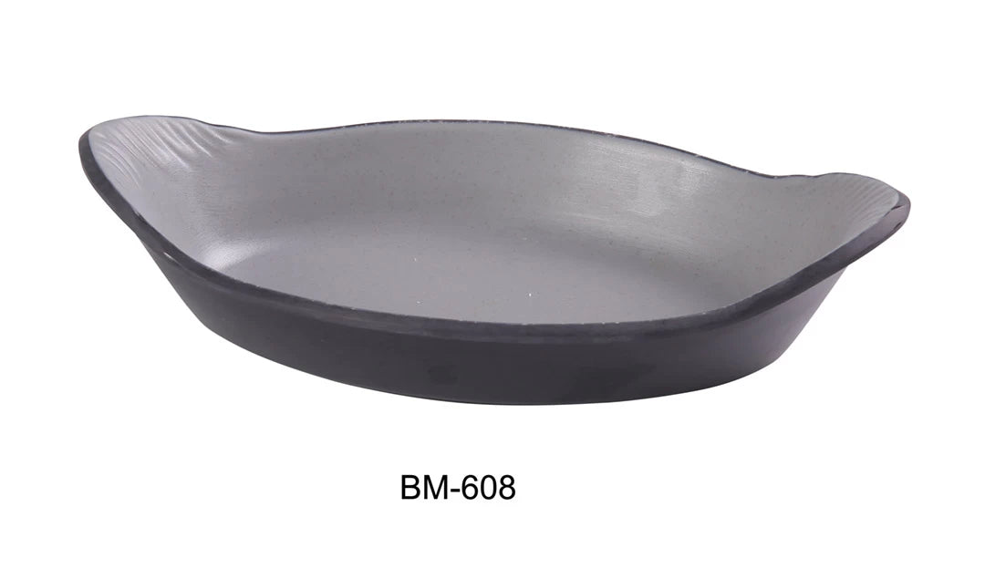 Yanco BM-608 8 3/4" X 5" X 1 1/4" RABBIT DISH 10 OZ