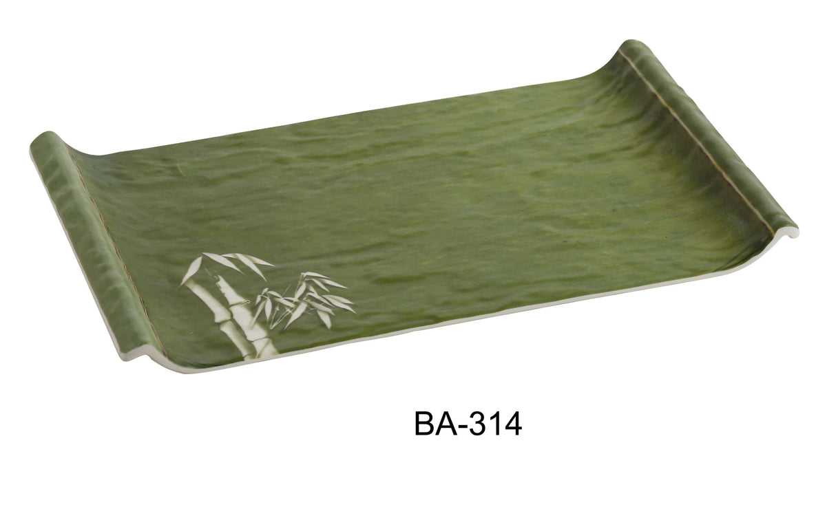 Yanco Bamboo Style 14" X 8" DISPLAY PLATE