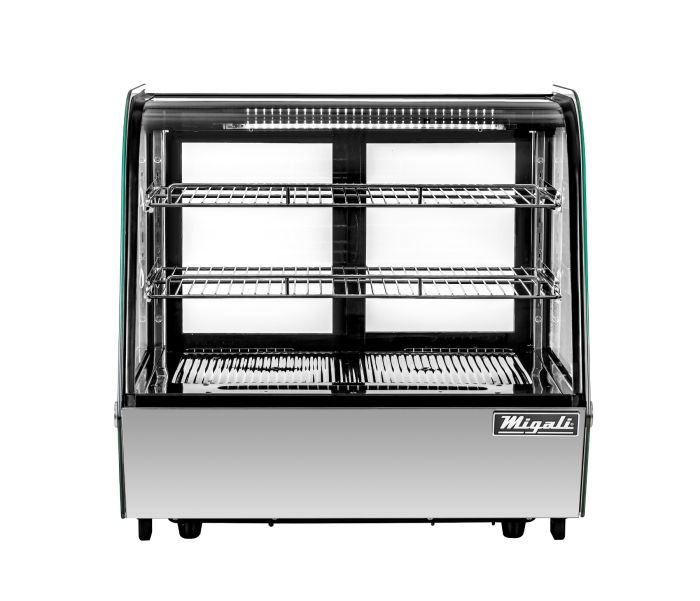 Migali C-42CTC-28 28” Wide Counter-Top Curved Glass Display Case Refrigerator