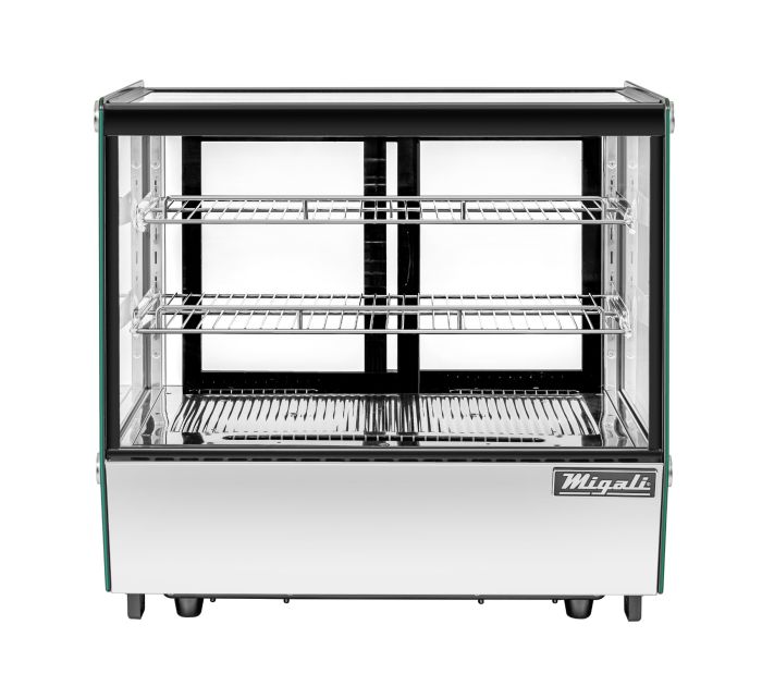 Migali C-42CTS-28 28” Wide Counter-Top Straight Glass Display Case Refrigerator