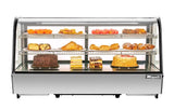 Migali C-70CTC-48 48” Wide Counter-Top Curved Glass Display Case Refrigerator