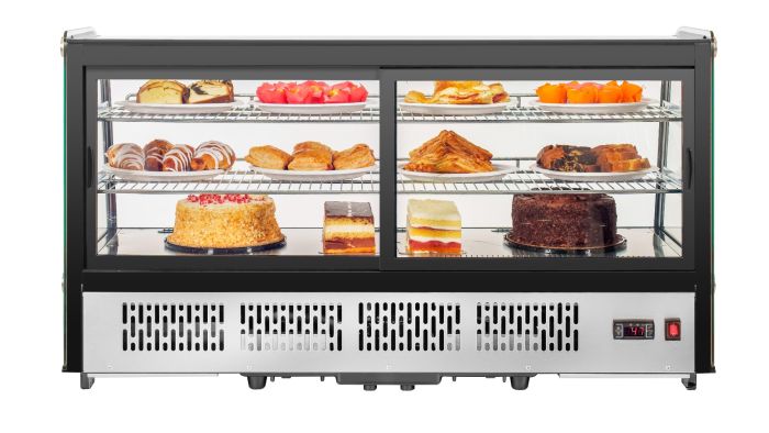 Migali C-70CTS-48 48” Wide Counter-Top Straight Glass Display Case Refrigerator