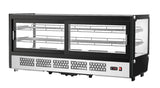 Migali C-88CTS-60 60” Wide Counter-Top Straight Glass Display Case Refrigerator