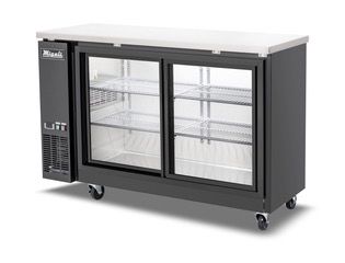 Migali C-BB60SG-HC 60″ Sliding Glass Door Back Bar Refrigerator