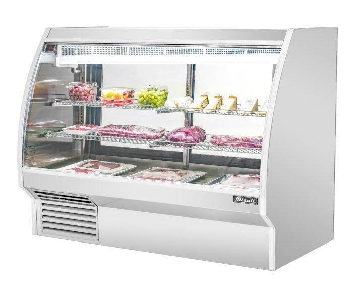 Migali C-DC-6 6 Ft Deli Display Case, Curved Glass