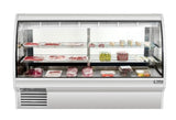 Migali C-DC-7 7 Ft Deli Display Case, Curved Glass