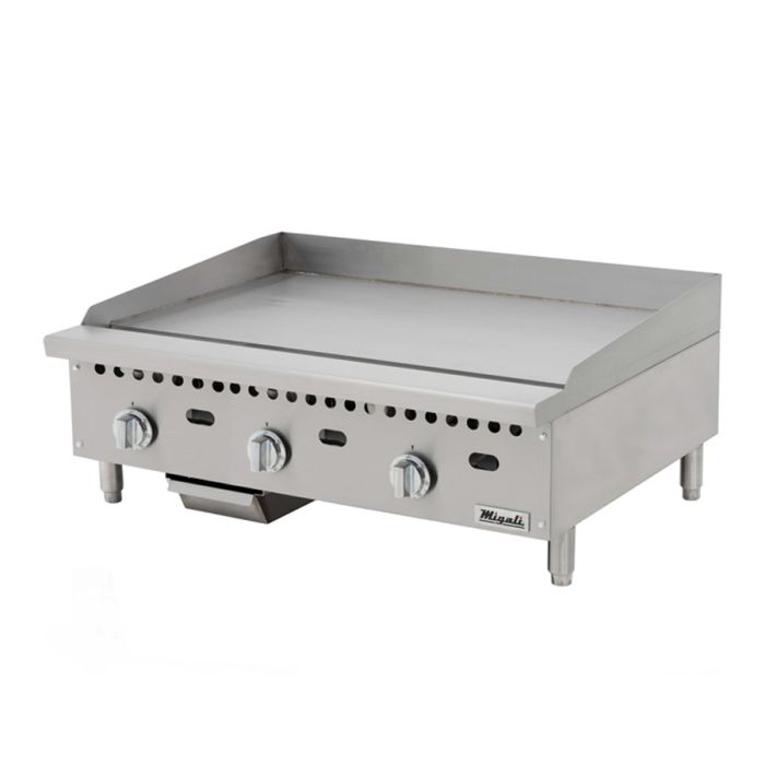 Migali C-G36T 36″ Wide Thermostatic Griddle - 75,000 BTU