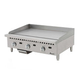 Migali C-G36T 36″ Wide Thermostatic Griddle - 75,000 BTU