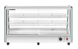 Migali C-HCT47 34" Wide Heated Counter-top Display Case, Straight Glass, Rear Sliding Doors