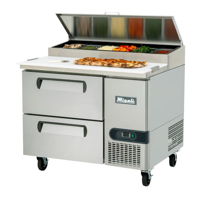 Migali C-PP44-D-HC 48″ Under-counter & Work Top Freezer with Drawers
