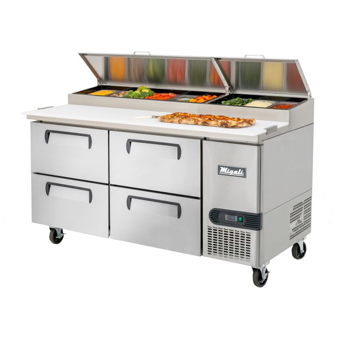 Migali C-PP67-D-HC 67″ Pizza Prep Table with Drawers