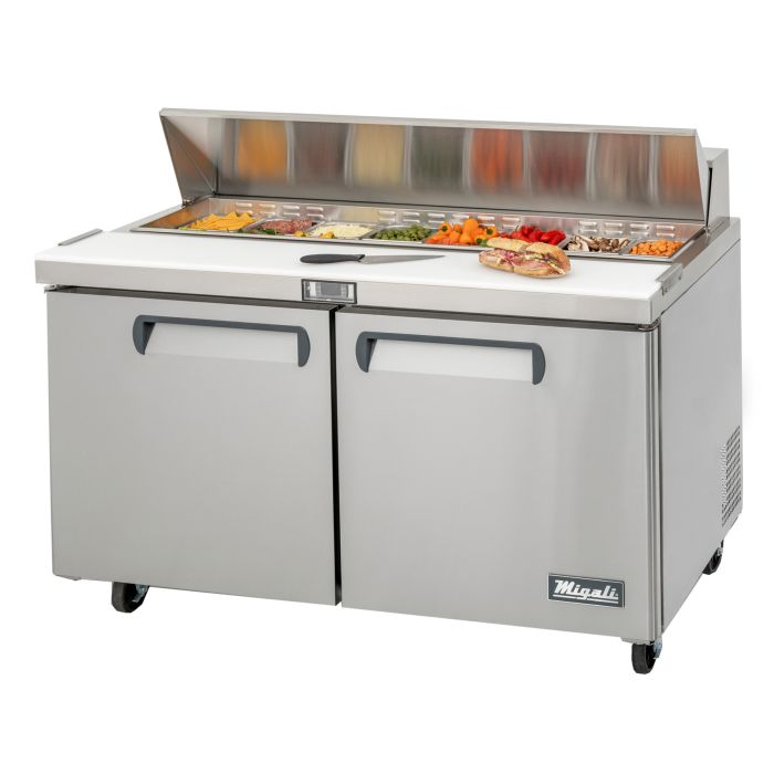 Migali C-SP60-16-HC 60″ – 16 Pans, Sandwich Prep Table