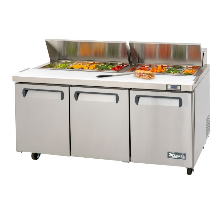 Migali C-SP72-18-HC 72″ – 18 Pans, Sandwich Prep Table