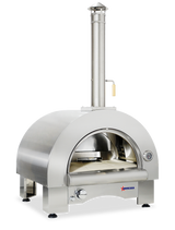 33″ Countertop Wood Burning and Propane Gas 35,000 BTU Pizza Oven Stainless Steel