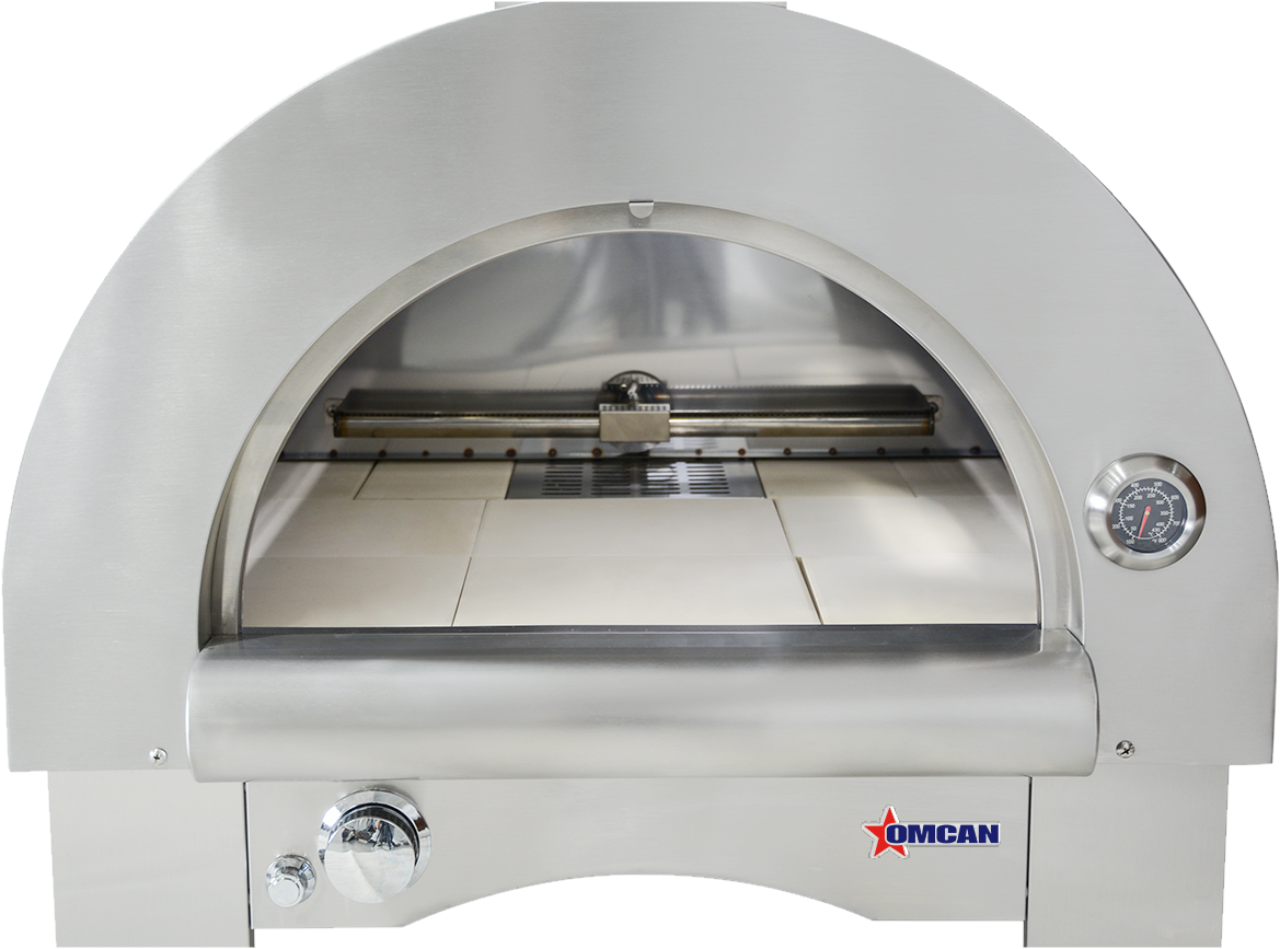 33″ Countertop Wood Burning and Propane Gas 35,000 BTU Pizza Oven Stainless Steel