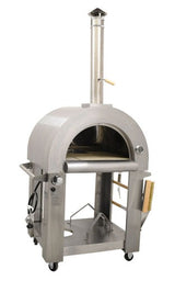 Stainless Steel Wood Burning and Propane Pizza Oven 35,000 BTU
不锈钢柴火/液化石油气双燃披萨烤箱