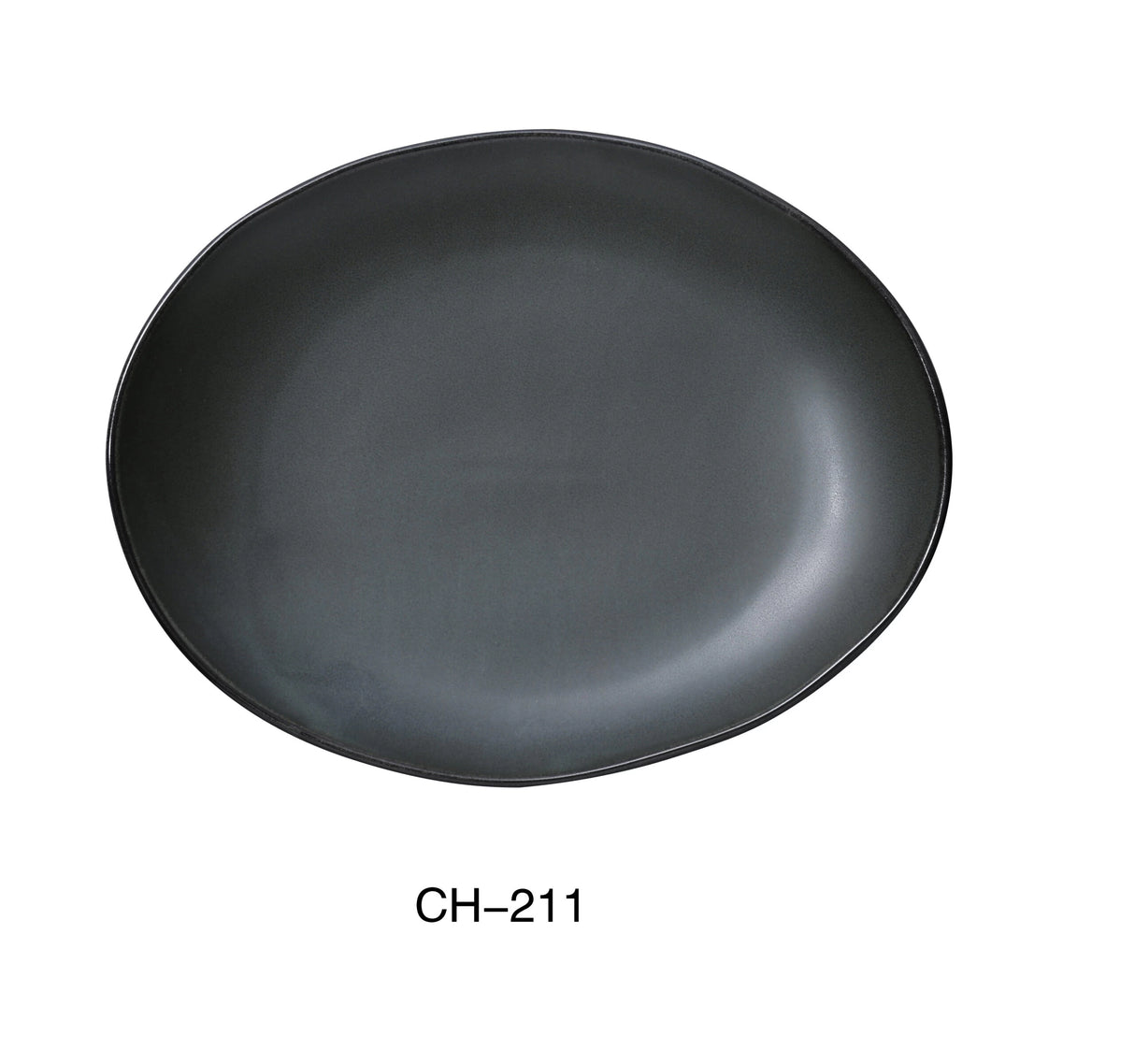 Yanco CH-211 11" X 9" X 1 1/4" OVAL PLATE