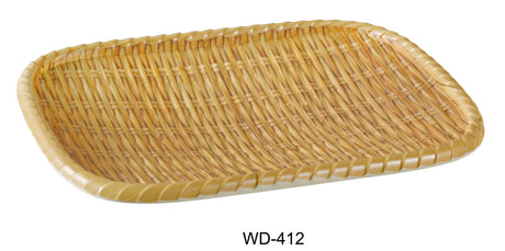 Yanco Wooden 11 3/4" X 8 3/4" Rectangular Tray