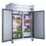 Dukers  D55AF Commercial 2-Door Top Mount Freezer in Stainless Steel (Free Shipping) (Add to cart for discount)