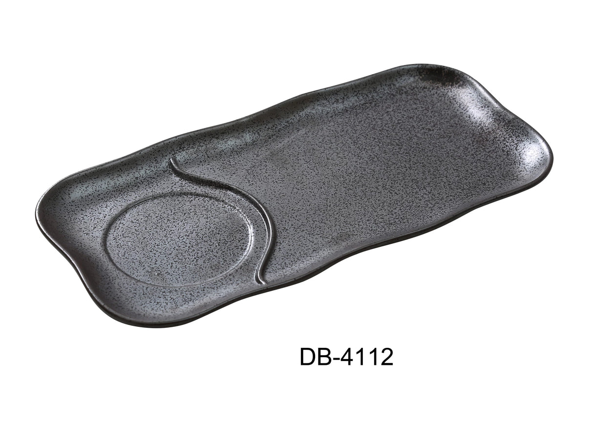 Yanco DB-4112 12" X 6" COMPARTMENT PLATE MATCHING WITH DB-4105