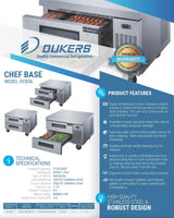 Dukers  DCB36-D2 Chef Base Refrigerator with 2 Drawers (Free Shipping) (Add to cart for discount)