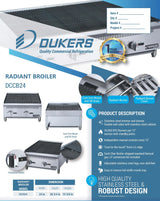 Dukers  DCCB24 24 in. W Countertop Radiant Boiler (Free Shipping) (Add to cart for discount)