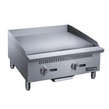 Dukers DCGT24 24 in. Thermostatic Griddle with 2 Burners