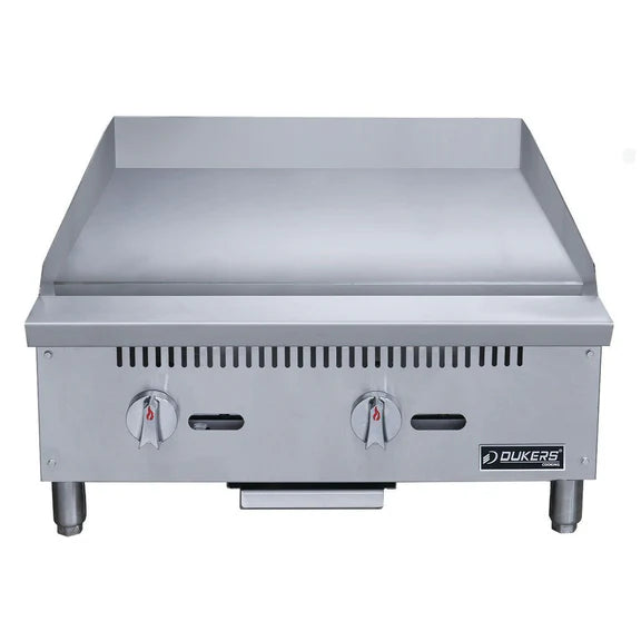 Dukers DCGT24 24 in. Thermostatic Griddle with 2 Burners