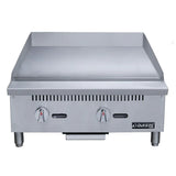 Dukers DCGT24 24 in. Thermostatic Griddle with 2 Burners