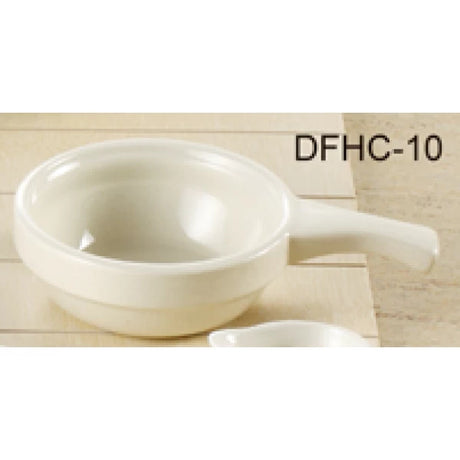 Yanco Recovery 4 3/4" X 1 1/2" Handled Casserole American White