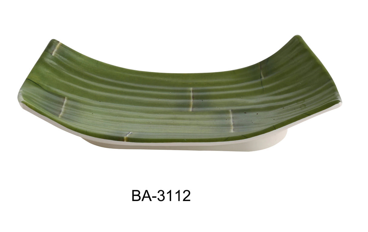 Yanco Bamboo Style 11 1/2" X 4 3/4" DEEP PLATE