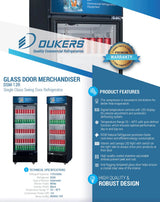 Dukers  DSM-12R Commercial Single Glass Swing Door Merchandiser Refrigerator (Free Shipping) (Add to cart for discount)