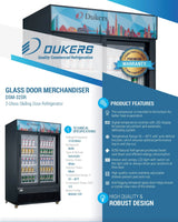 Dukers  DSM-32SR Commercial Glass Sliding 2-Door Merchandiser Refrigerator (Free Shipping) (Add to cart for discount)