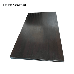 Dark walnut espresso restaurant tabletop with fine straight grain