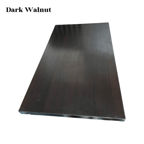 Dark walnut espresso restaurant tabletop with fine straight grain