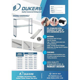 Dukers DCOS-1850 Double Overshelf