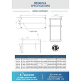 Dukers DCOS-1850 Double Overshelf