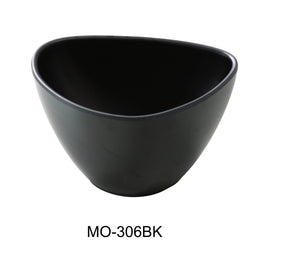 Yanco Moderne 5 1/2" X 4" X 3" Triangle Bowl 16 Oz Black